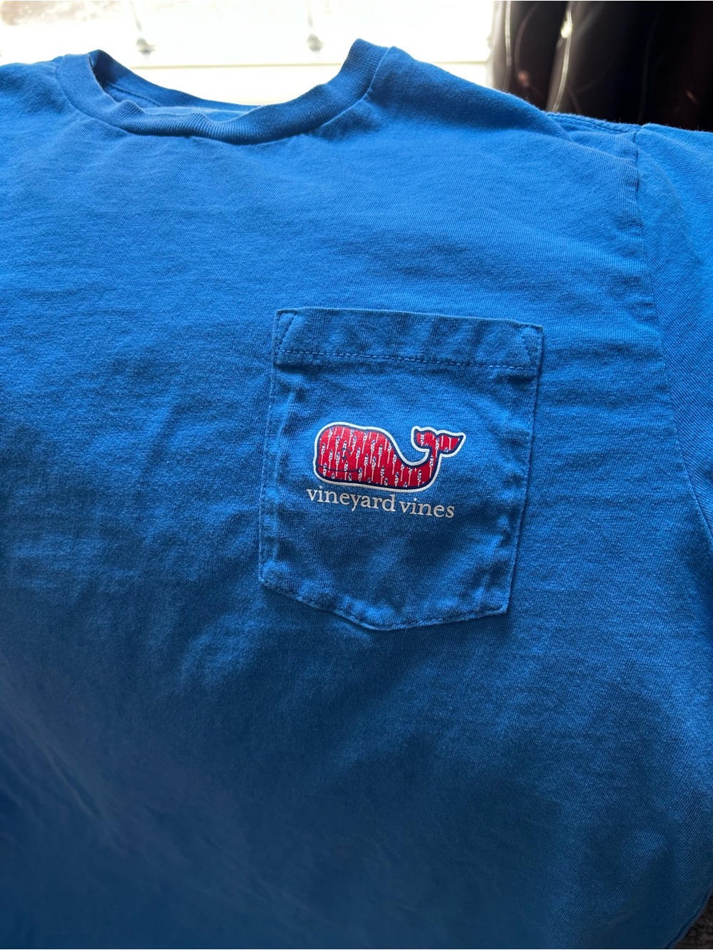 KIDS Vineyard Vines Crewneck Tee in Royal Blue, KIDS SIZE XL (18)